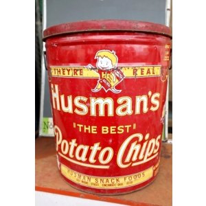 画像: dp-250618-29 Husman's "THE BEST" Potato Chips Can