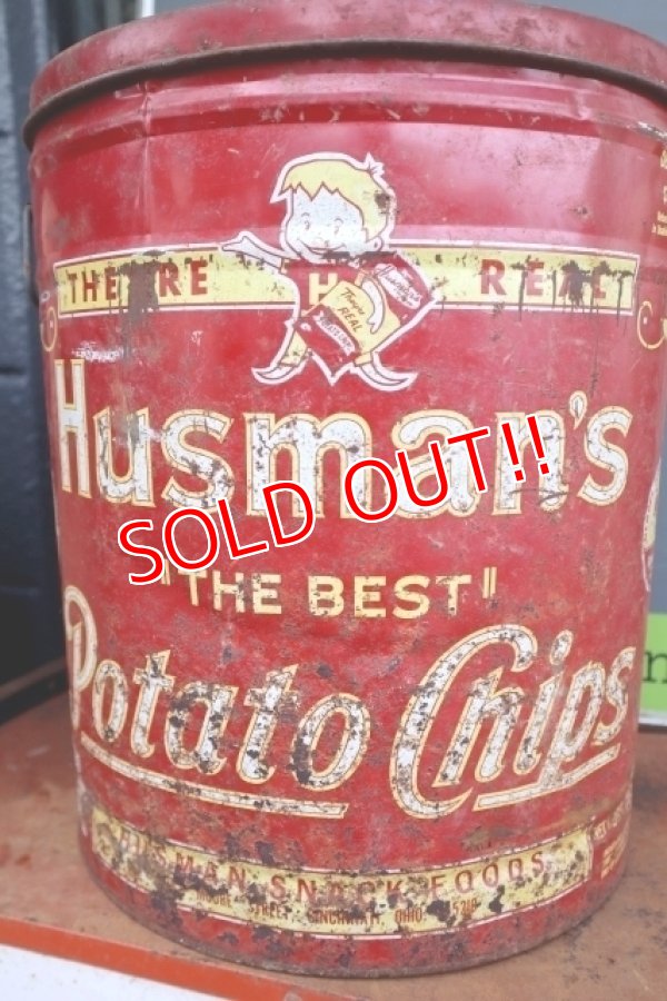 画像4: dp-250618-29 Husman's "THE BEST" Potato Chips Can