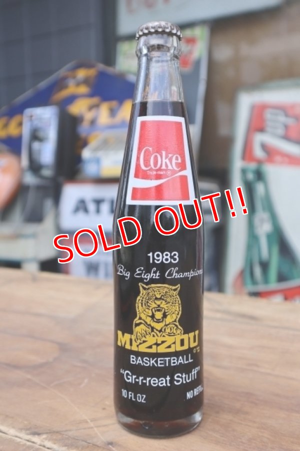 画像1: ck-006 University of Missouri / Missouri Tigers 1983 Big Eight Champion Coca Cola Bottle