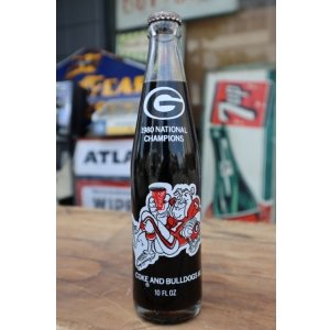 画像: ck-018 University of Georgia  / Georgia Bulldogs 1980 NATIONAL CHAMPION Coca Cola Bottle