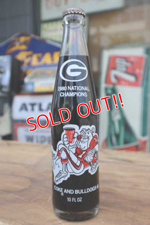 画像1: ck-018 University of Georgia  / Georgia Bulldogs 1980 NATIONAL CHAMPION Coca Cola Bottle