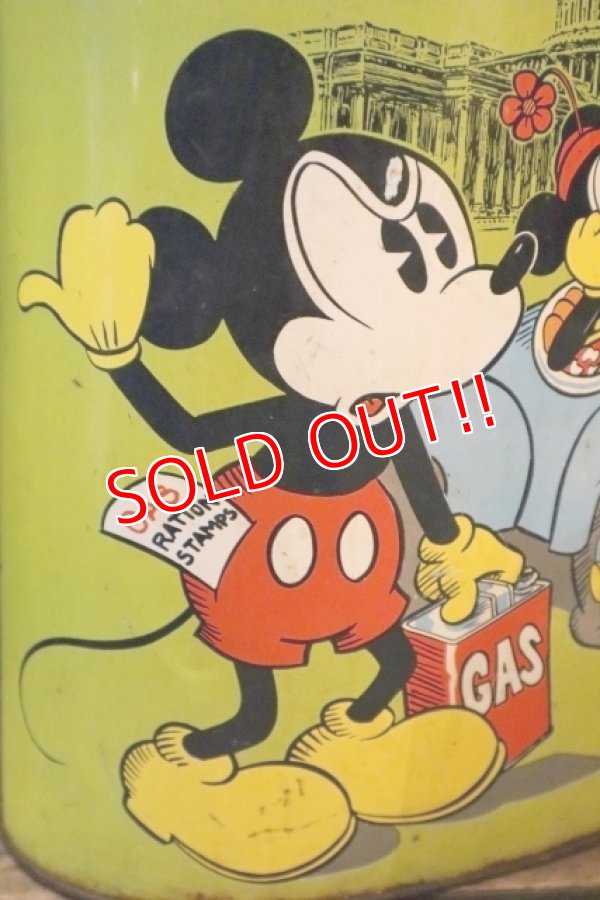 画像2: ct-250618-01 Mickey Mouse & Minnie Mouse / CHEINCO 1970's Tin Trash Box