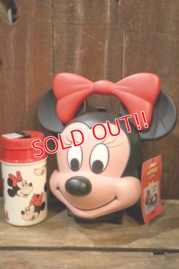 画像1: gt-250618-10 Minnie Mouse / Aladdin 1980's Lunch Kit Box