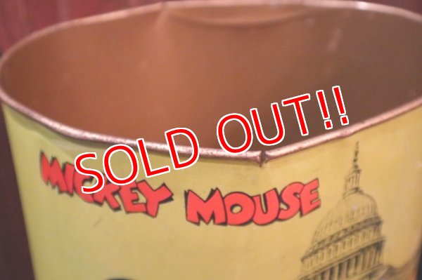 画像11: ct-250618-01 Mickey Mouse & Minnie Mouse / CHEINCO 1970's Tin Trash Box