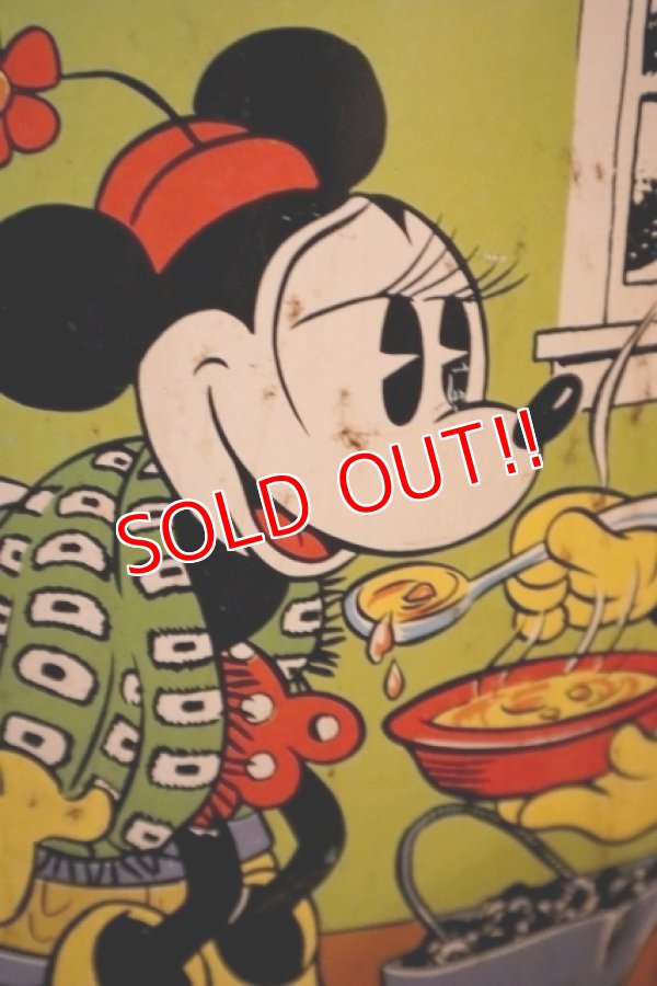 画像7: ct-250618-01 Mickey Mouse & Minnie Mouse / CHEINCO 1970's Tin Trash Box