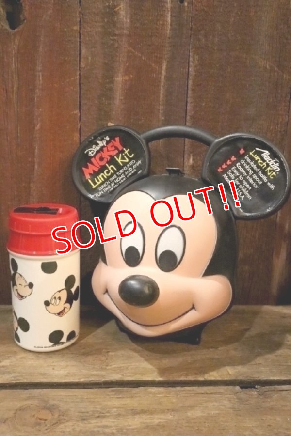 画像1: gt-250618-09 Mickey Mouse / Aladdin 1980's Lunch Kit Box