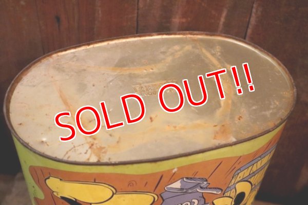 画像15: ct-250618-01 Mickey Mouse & Minnie Mouse / CHEINCO 1970's Tin Trash Box