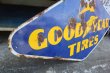 画像3: dp-250618-36 GOODYEAR TIRES / 1940's Diamond Shape Double Sided Porcelain Sign