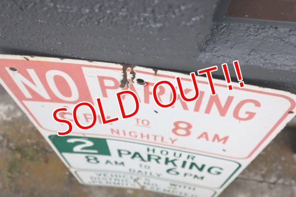 画像8: dp-250531-06 Road Sign "NO PAEKING・2 HOUR PARKING"