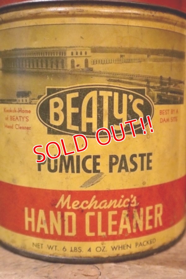 画像2: dp-250618-28 BEATY'S HAND CLEANER / 1940's-1950's Tin Can