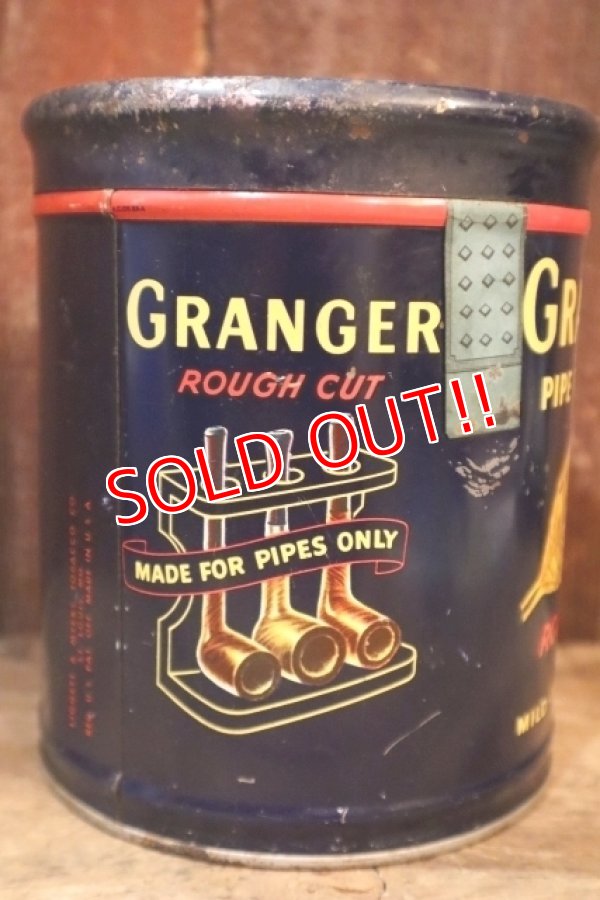 画像3: dp-250618-28 GRANGER / 1940's-1950's Pipe Tobacco Tin Can