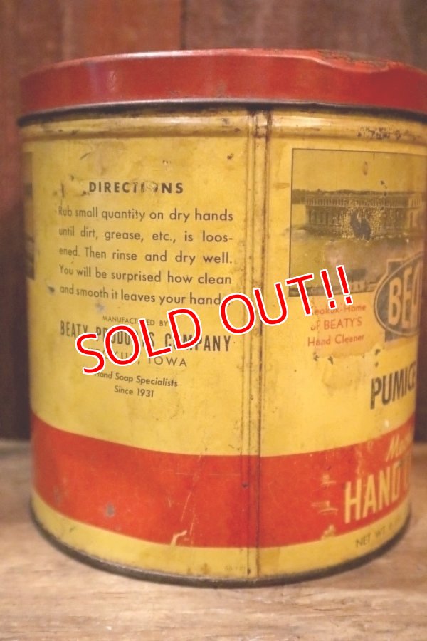 画像4: dp-250618-28 BEATY'S HAND CLEANER / 1940's-1950's Tin Can