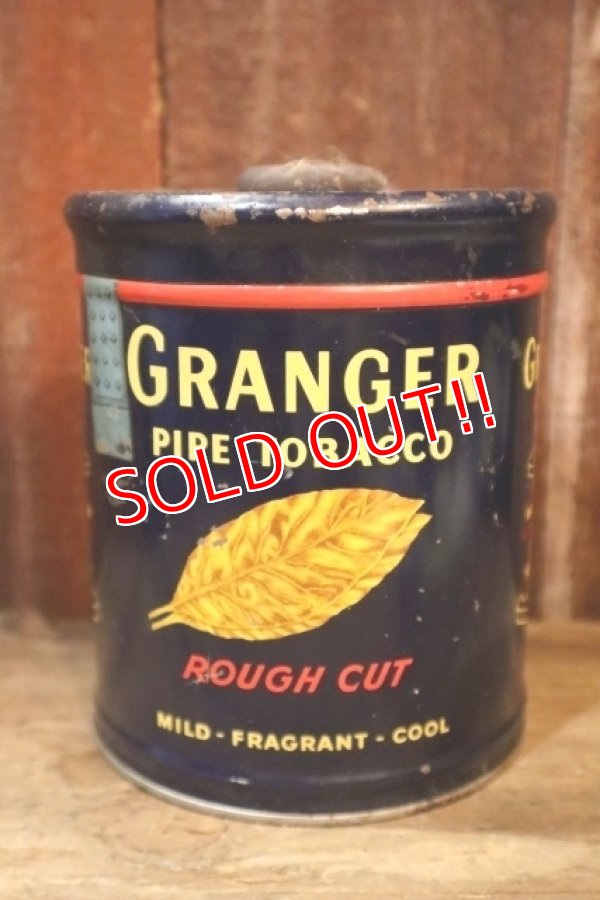画像1: dp-250618-28 GRANGER / 1940's-1950's Pipe Tobacco Tin Can