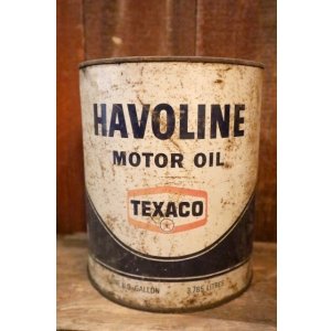 画像: dp-250618-81 TEXACO 1960's-1970's HAVOLINE MOTOR OIL ONE U.S. GALLON CAN