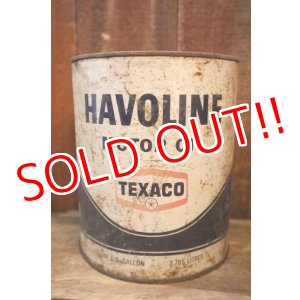 画像: dp-250618-81 TEXACO 1960's-1970's HAVOLINE MOTOR OIL ONE U.S. GALLON CAN