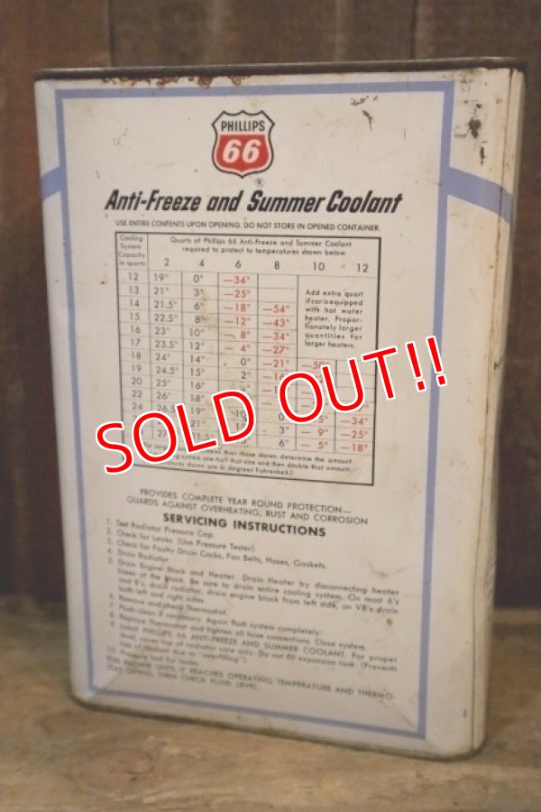 画像4: dp-250618-28 PHILLIPS 66 Anti-Freeze and Summer Coolant 1 U.S. GALLON CAN