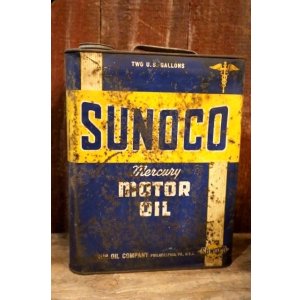画像: dp-250618-84 SUNOCO Mercury 1940's MORTO OIL TWO U.S. GALLONS CAN