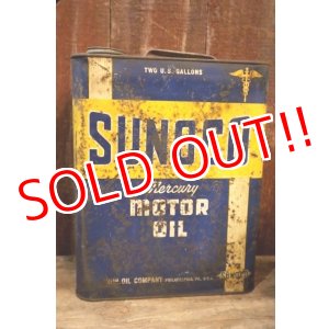 画像: dp-250618-84 SUNOCO Mercury 1940's MORTO OIL TWO U.S. GALLONS CAN
