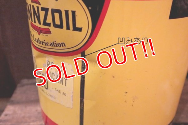 画像3: dp-250618-15 PENNZOIL / 1960's-1970's 5 U.S. GALLONS CAN