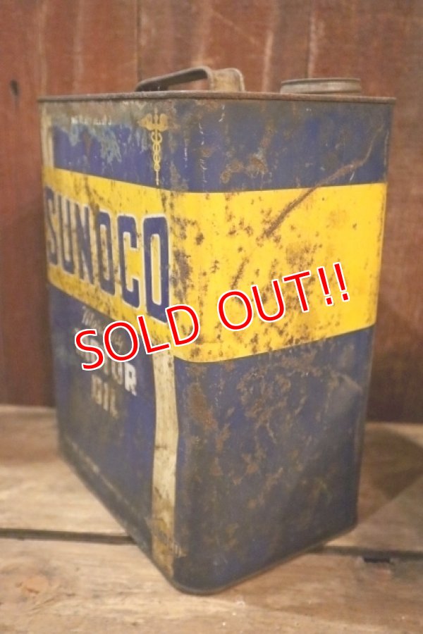 画像6: dp-250618-84 SUNOCO Mercury 1940's MORTO OIL TWO U.S. GALLONS CAN