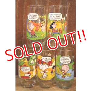 画像: gs-250618-05 PEANUTS / McDonald's1983 Camp Snoopy Collection Glass Full set