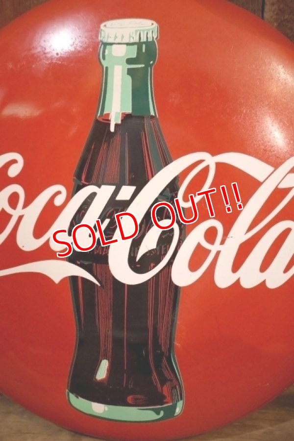 画像2: ck-030 Coca Cola / 1992 Steel Button Sign