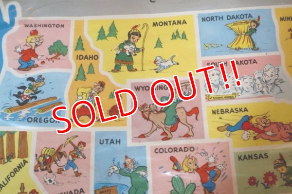 画像3: ct-250618-07 HOWDY DOODY 1950's T.V. MERRIMAT Placemat