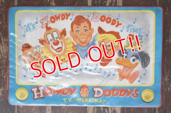 画像1: ct-250618-07 HOWDY DOODY 1950's T.V. MERRIMAT Placemat