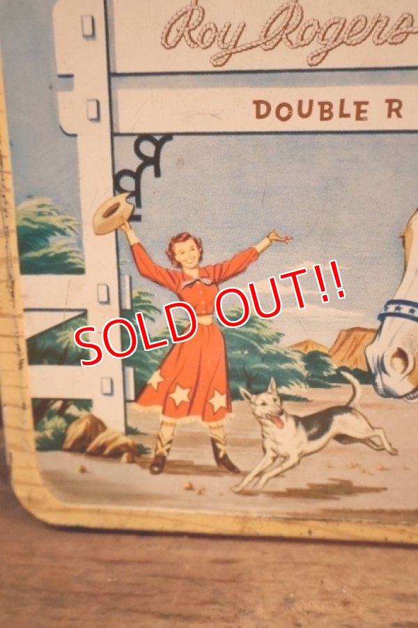 画像3: ct-250618-07 Roy Rogers and Dale Evans / American Thermos 1952 Metal Lunch Box