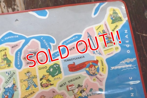 画像4: ct-250618-07 HOWDY DOODY 1950's T.V. MERRIMAT Placemat