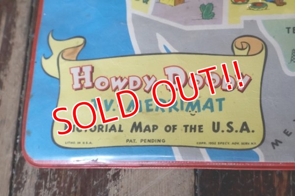 画像5: ct-250618-07 HOWDY DOODY 1950's T.V. MERRIMAT Placemat