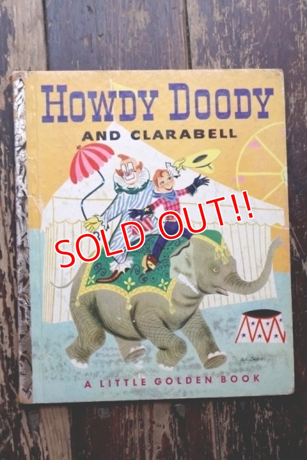 画像1: ct-250618-07 HOWDY DOODY AND CLARABELL 1951 A LITTLE GOLDEN BOOK