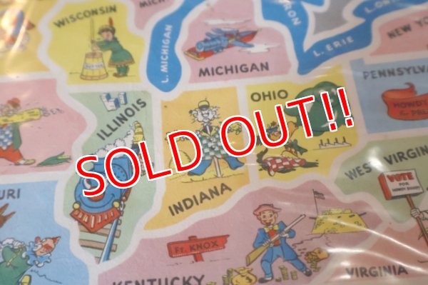 画像7: ct-250618-07 HOWDY DOODY 1950's T.V. MERRIMAT Placemat