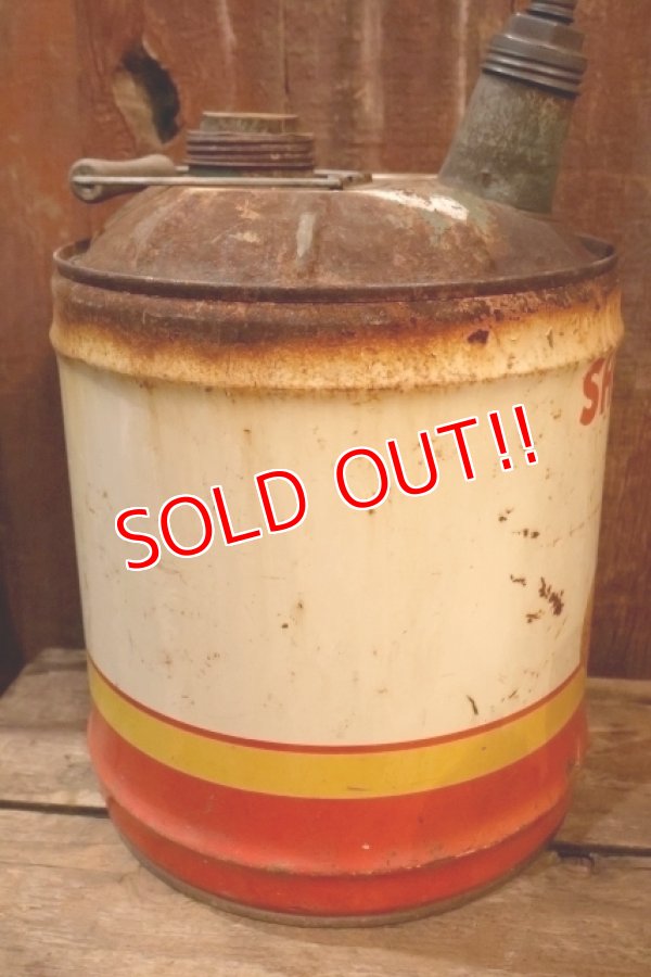 画像7: dp-250618-51 SHELL / 1950's 5 U.S.GALLONS CAN