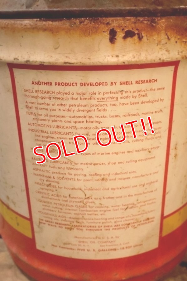 画像6: dp-250618-51 SHELL / 1950's 5 U.S.GALLONS CAN