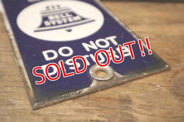 画像4: dp-250531-03 BELL SYSTEM UNDERGROUND TELEPHONE CABLE Enamel Plate Sign