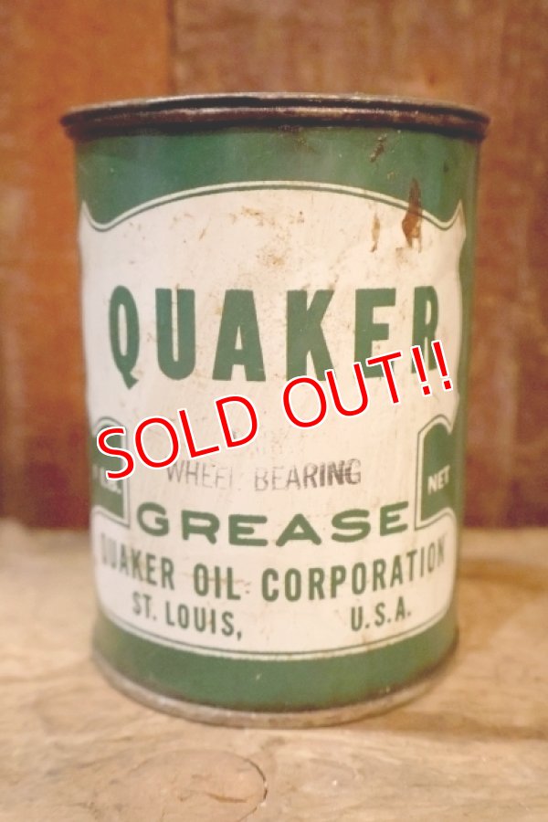 画像1: dp-250618-28 QUAKER OIL COMPANY WHEEL BEARING GREASE CAN