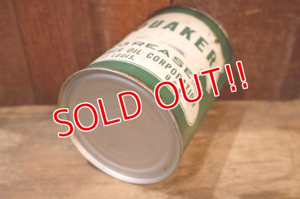 画像7: dp-250618-28 QUAKER OIL COMPANY WHEEL BEARING GREASE CAN