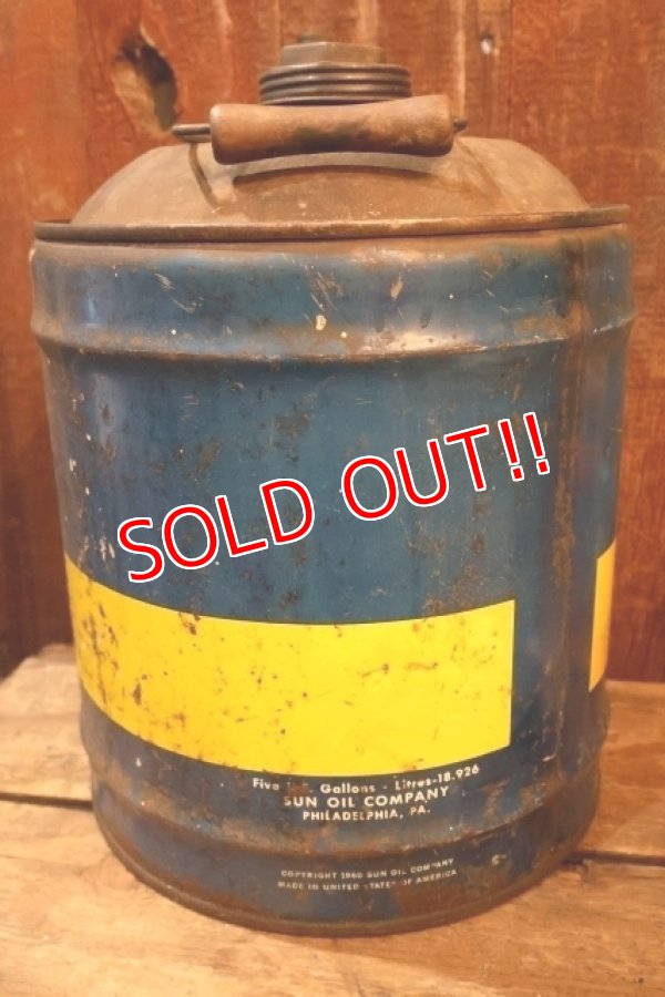 画像4: dp-250618-62 SUNOCO MERCURY 1960's 5 U.S. GALLONS MOTOR OIL CAN