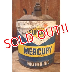 画像: dp-250618-62 SUNOCO MERCURY 1960's 5 U.S. GALLONS MOTOR OIL CAN
