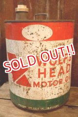画像: dp-250618-72 WOLF'S HEAD 1970's 5 U.S. GALLONS MOTOR OIL CAN