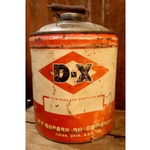 画像: dp-250618-49 D-X SUNRAY OIL COMPANY / 1960's 5 U.S. GALLONS CAN