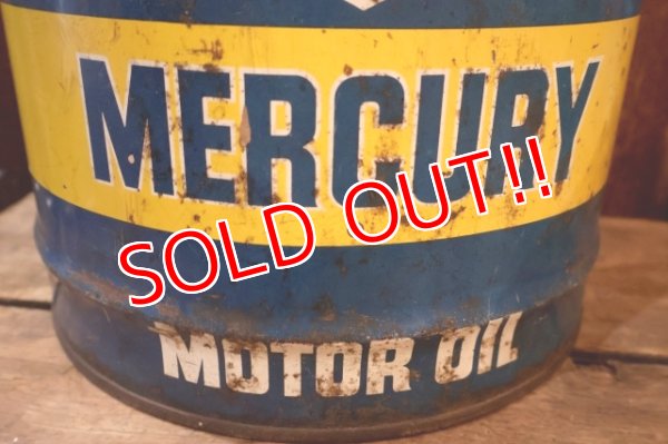 画像3: dp-250618-62 SUNOCO MERCURY 1960's 5 U.S. GALLONS MOTOR OIL CAN