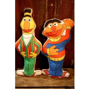 画像: ct-250618-07 Bert & Ernie / 1980's Pillow Doll Set