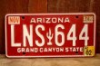 画像1: dp-250722-06 License Plate ARIZONA "LNS 644"