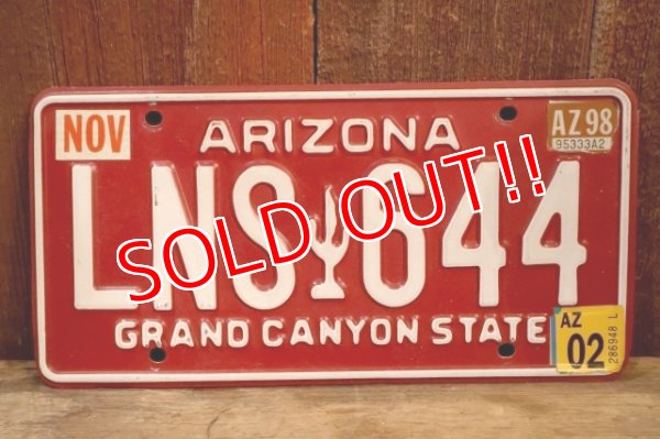 画像1: dp-250722-06 License Plate ARIZONA "LNS 644"