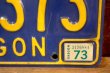 画像3: dp-250722-07 License Plate OREGON "AER 373"