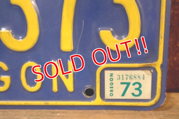 画像3: dp-250722-07 License Plate OREGON "AER 373"