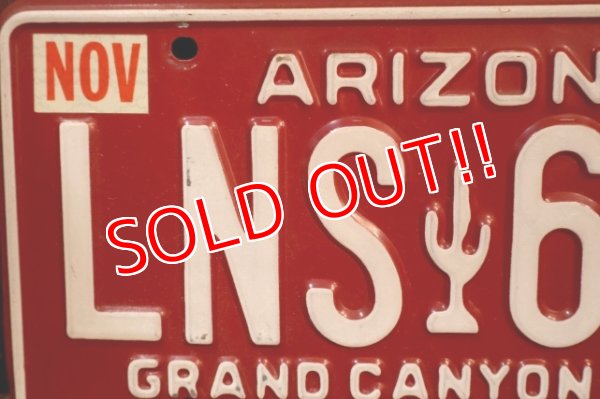 画像2: dp-250722-06 License Plate ARIZONA "LNS 644"