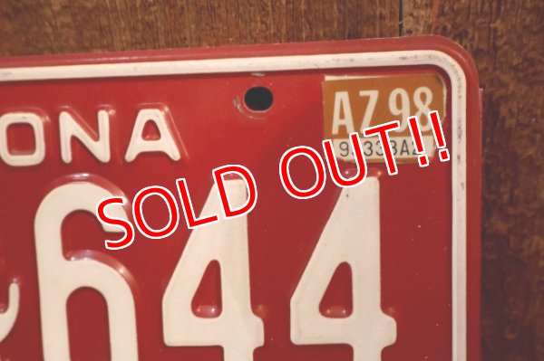画像4: dp-250722-06 License Plate ARIZONA "LNS 644"